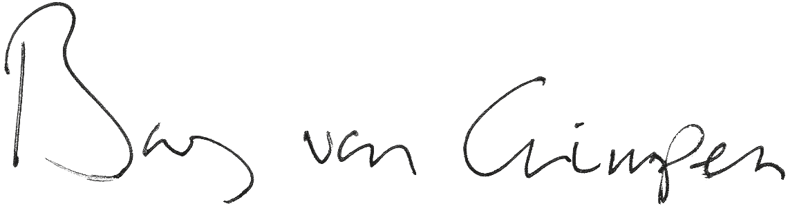 Handtekening van Bas van Crimpen